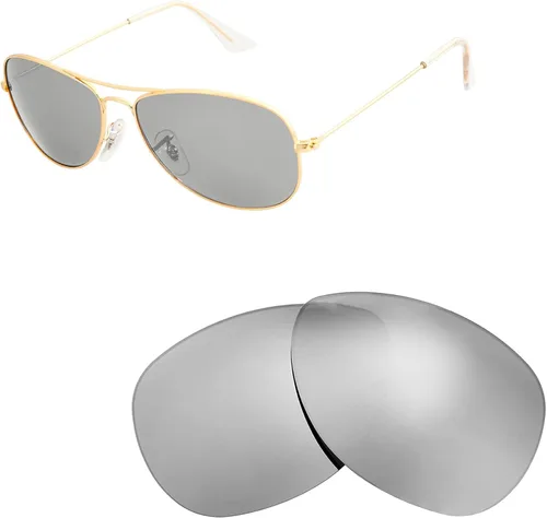Vista 3 de Walleva Lentes de repuesto para lentes de sol Ray-Ban RB3362 Cockpit de 2.205in, múltiples opciones disponibles