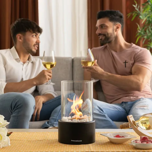 Vista 5 de Chimenea de Mesa de Bioetanol Decorativa Heatfir InnovaGoods