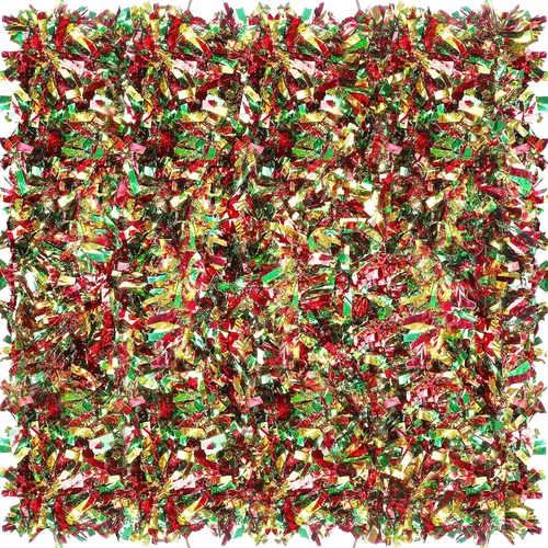 Vista 8 de Guirnalda de oropel de Navidad de 39.4 pies con torsión metálica brillante para colgar en el árbol de Navidad, suministros de fiesta, decoración