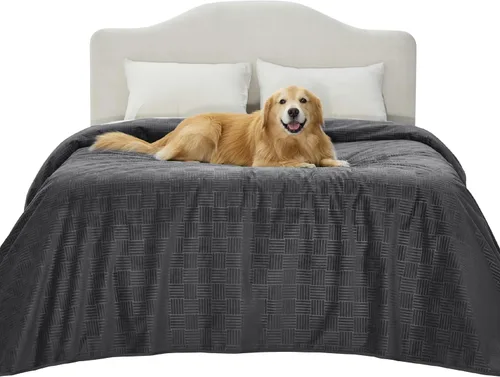Vista 29 de Bedsure Funda de cama impermeable lavable para perros, manta impermeable para sofá y cama individual, protector ligero de muebles para mascotas