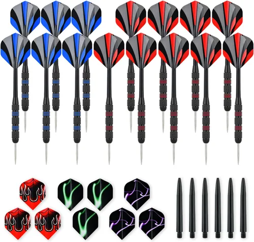Vista 12 de Steel Tip Darts Set 18 Grams15 Pack Steel Barrels