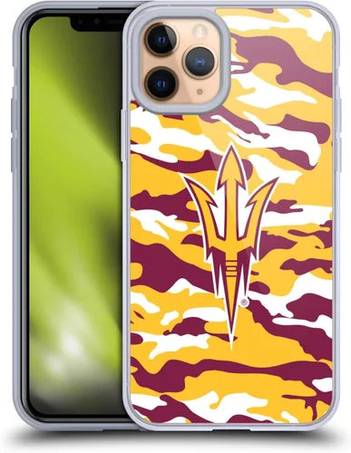 Vista 70 de Head Case Designs Funda de gel ASU Camou con licencia oficial de la Universidad Estatal de Arizona [protección de grado militar] compatible