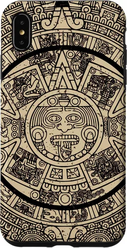 Vista 11 de Funda para iPhone 16 Mexican Aztec Sun Stone Maya Calendar VII