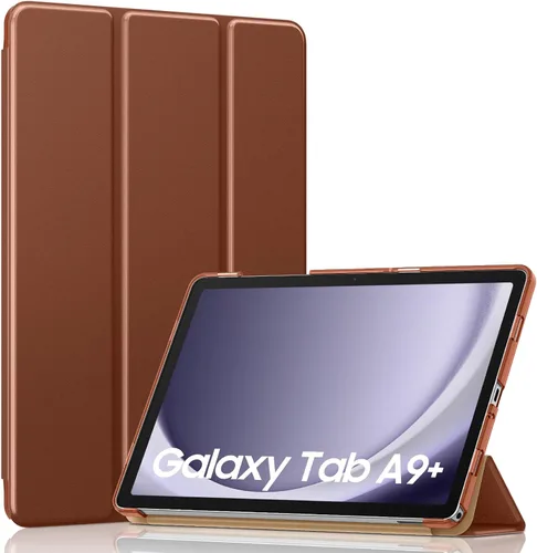 Vista 40 de MoKo para Galaxy Tab A9 Plus/A9+ Funda de 11 pulgadas 2023, funda de PC delgada con soporte y parte trasera translúcida para Galaxy Tab A9 Plus