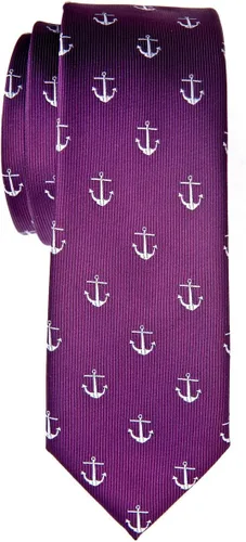 Vista 7 de Retreez Patrón clásico de anclaje tejido microfibra 2" corbata flaca