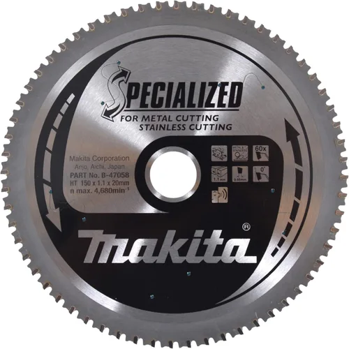 Vista 4 de Makita A-96095 Hoja de sierra con punta de carburo 32T de 5-7/8", metal/uso general