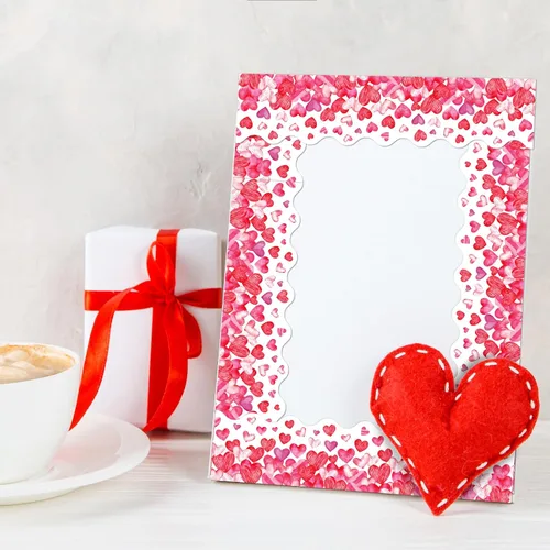 Vista 8 de Decoración de tablón de anuncios para el día de San Valentín, 78.7 pies, bordes de corazón de acuarela troquelados, decoración de aula, corazón