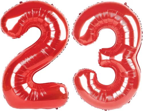 Vista 82 de Globos con números de 40 pulgadas, color negro, para decoraciones de cumpleaños de 10 a 100 años Jumbo 40In & Vibrant Color, With Hanging Holes
