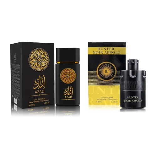 Vista 16 de Set de Perfume para Hombre AZAR, 2 x 100ml Eau de Parfum Fragancia Especiada y Amadeirada con Tabaco, Café y Vainilla Aroma Audaz y Sofisticado