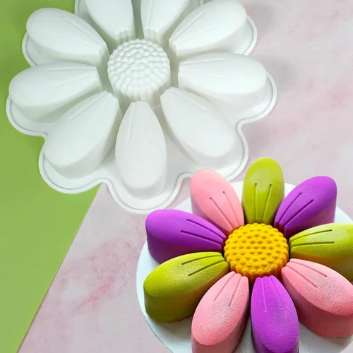 Vista 9 de mostsom Moldes de Chocolate de Girasol para Hacer en Casa (DIY), Moldes de Silicona para Dulces, Bandejas Antiadherentes para Hornear Galletas