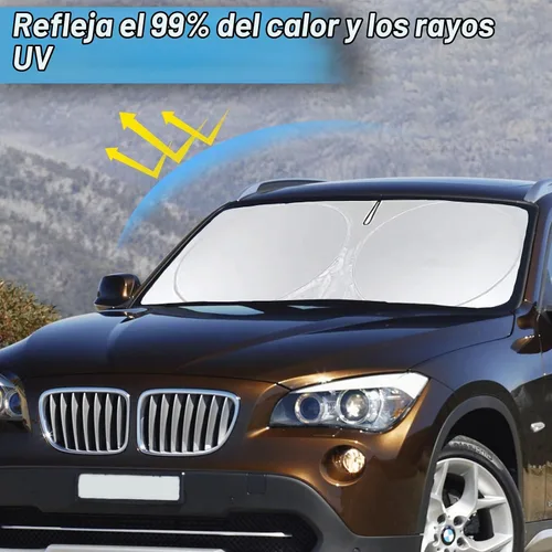 Vista 2 de Para BMW X1 E84 Parasol para parabrisas de coche, protector de visera de sol, bloqueador de rayos UV, reflectante de calor, cubierta de ventana