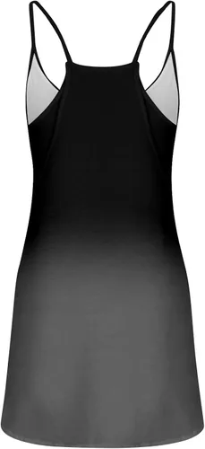 Vista 4 de Camiseta sin mangas para mujer, con tirantes delgados, conjunto deportivo deportivo con cuello en V, camisas sin mangas de verano con pantalones
