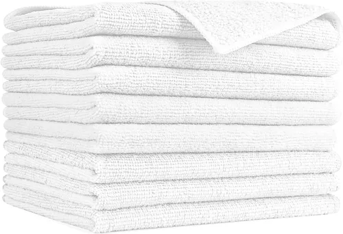 Vista 33 de AIDEA Paquete de 8 paños de limpieza de microfibra, toallas de microfibra suave para automóviles, trapos de limpieza absorbentes, sin pelusas, sin