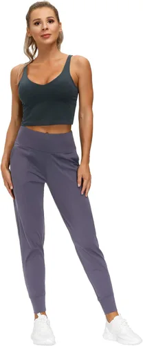 Vista 5 de THE GYM PEOPLE - Pantalones deportivos ajustados para mujer, ligeros, para entrenamiento, yoga, correr y descanso