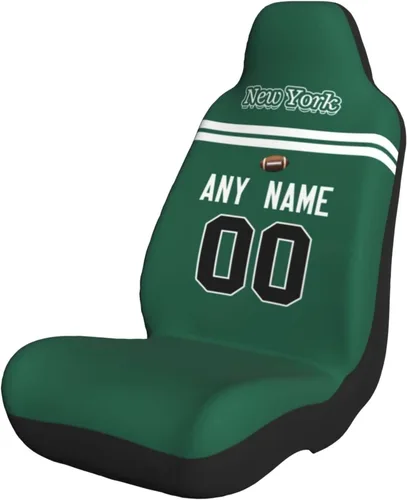 Vista 30 de Fundas de asiento de coche de fútbol personalizadas, accesorios personalizados para automóvil, regalos de Arizona con nombre y número, funda