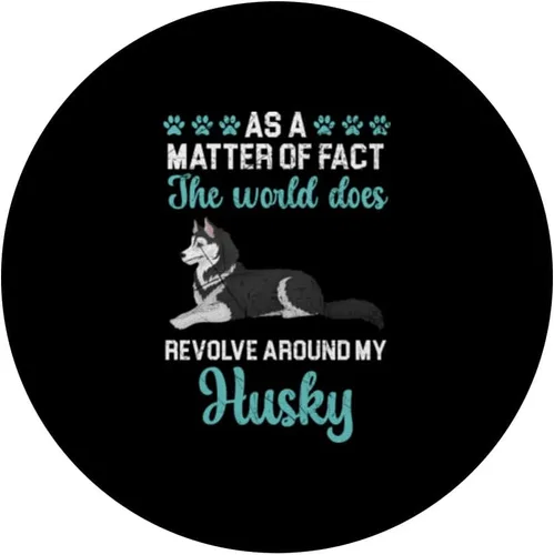 Vista 3 de Como hecho importante, el mundo gira alrededor de mi Husky PopSockets intercambiable PopGrip