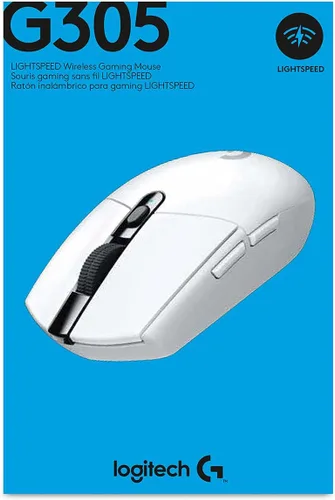 Vista 8 de Logitech G305 Lightspeed Mouse inalámbrico para juegos, sensor Hero 12K, 12,000 DPI, ligero, 6 botones programables, duración de la batería de 250