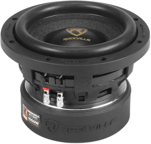 Vista 4 de Rockville W65K9D2 6.5 "1000 W Peak Subwoofer de audio para automóvil Dual 2-Ohm Sub 250w RMS CEA nominal CEA Rated, Cast Aluminum Basket, 4-Layer