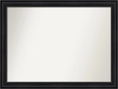 Vista 112 de Amanti Art Espejo personalizado, espejo de baño negro Astor, espejo de pared o espejo de tocador de baño sobre el fregadero (25 x 25 pulgadas)