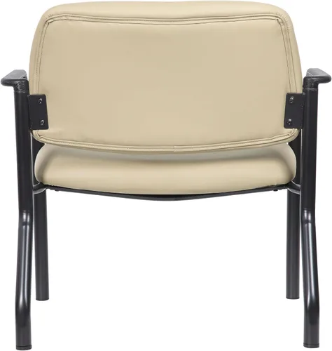 Vista 4 de Boss Office Products Silla de invitados, vinilo, capacidad de peso de 500 libras, color beige