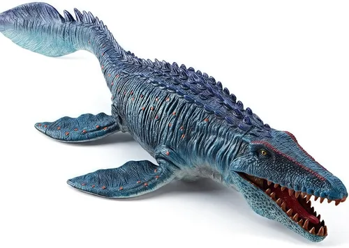 Vista 10 de Figura de acción de Mosasaurus, juguete realista de dinosaurio de mandíbula ancha, monstruo marino Mosasaurus, modelo de animal oceánico de plástico