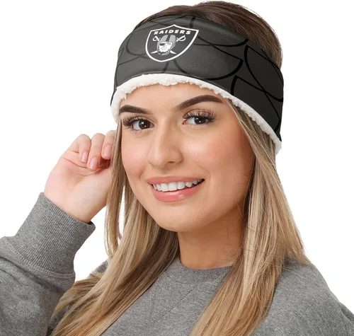 Vista 91 de FOCO Diadema de moda para mujer con logotipo de equipo de la NFL Gradiente impreso.