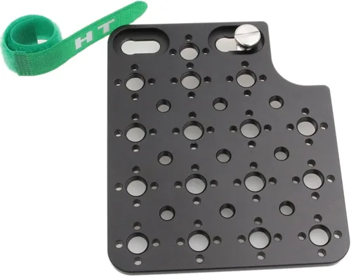 Vista 6 de Placa de queso para cámara Montaje lateral para ARRI Alexa Mini LF Teradek Vaxis Rig Follow Focus Motor con rosca de 3/8" 1/4" (negro)