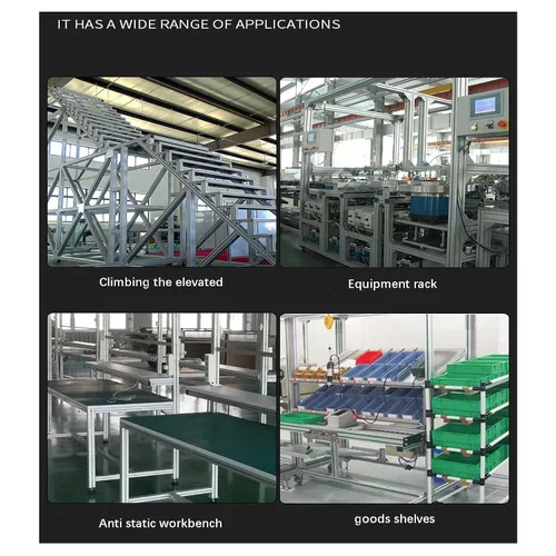 Vista 5 de Extrusión de aluminio 4040 de 5.91 pulgadas / 5.906 in de longitud, ranura en T negra, 1 paquete, aluminio extruido de 1.575 in x 1.575 in, serie 40