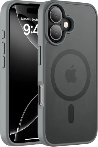 Vista 79 de Hualele - Funda magnética para iPhone 13 Pro, compatible con MagSafe, grado militar, a prueba de caídas, translúcida mate, parte trasera dura, borde