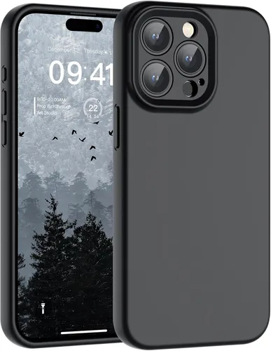 Vista 52 de SUPFINE - Funda diseñada para iPhone 12, silicona líquida premium con [forro de microfibra suave antiarañazos][protección de cámara mejorada], funda