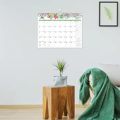 Vista 6 de Calendario 2026 – Calendario de pared 2026, enero 2026 – diciembre 2026, calendario de pared de 12 meses, 14.6 x 11.5 pulgadas, encuadernación
