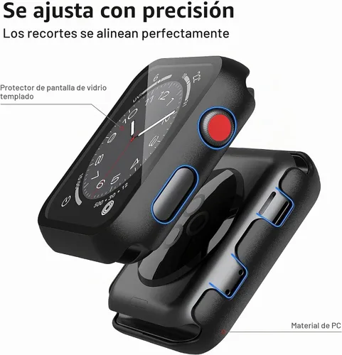 Vista 6 de Misxi Funda con protector de pantalla para Apple Watch Series 3/2 de 1.496