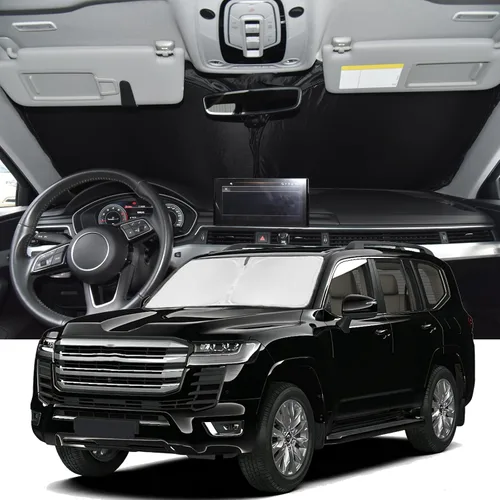 Vista 18 de Parasol para Toyota 4Runner 2010-2024 2025 - Cubierta de Parasol para Parabrisas - Sombra de Ventana Frontal de 4 Capas para 4-Runner de Ajuste