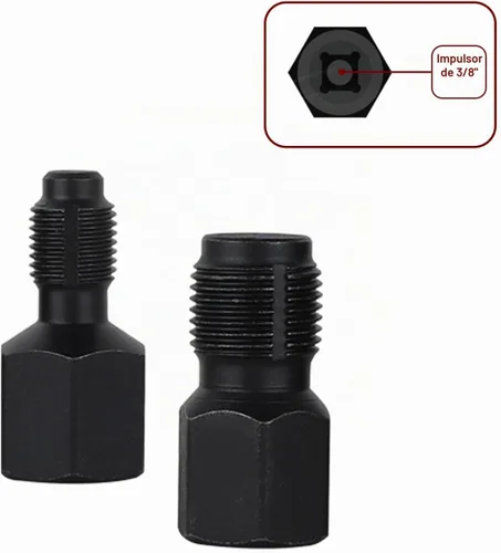 Vista 8 de Juego de herramientas de extracción de llave de enchufe con sensor de oxígeno automotriz de 5 piezas y juego de cazador