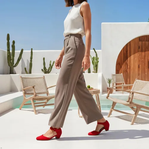 Vista 3 de LIURUIJIA Zapatos de vestir con correa de tobillo y tacón bajo y grueso para mujer, para el trabajo, boda, fiesta, baile