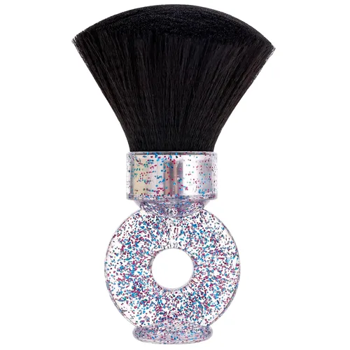 Vista 3 de Cepillo de cuello para limpieza de corte de cabello de peluquería, herramienta de salón de belleza con mango de anillo, cepillo suave para eliminar