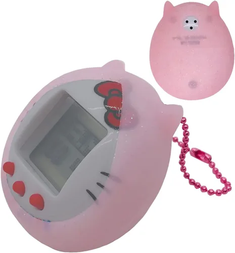 Vista 7 de Funda protectora de silicona para Tamagotchi Hello Kitty 42892/42891 con cadena de color (solo cubierta) (azul)