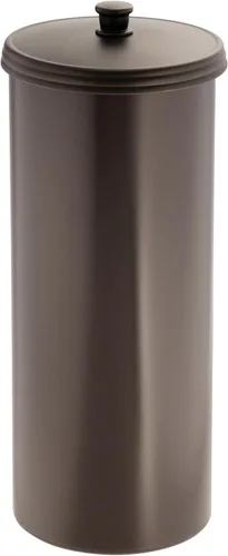 Vista 9 de iDesign Soporte independiente para papel higiénico de baño con tapa para 3 rollos adicionales, bronce Para 3 rollos adicionales