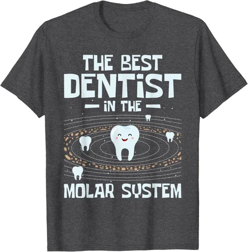 Vista 24 de El mejor dentista - Molar Teeth Dental Odontología DDS Camiseta Negro
