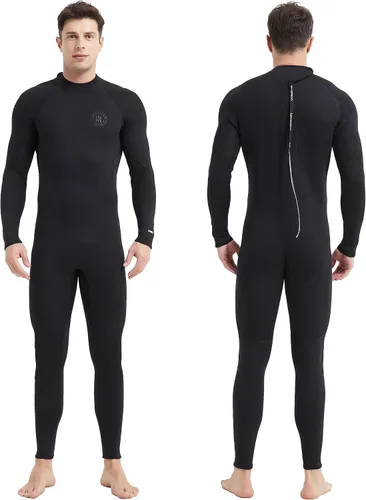 Vista 11 de Trajes de neopreno Lemorecn para hombre de 3/2 mm, traje de buceo de cuerpo entero Hombres 5/0.157 in Negro