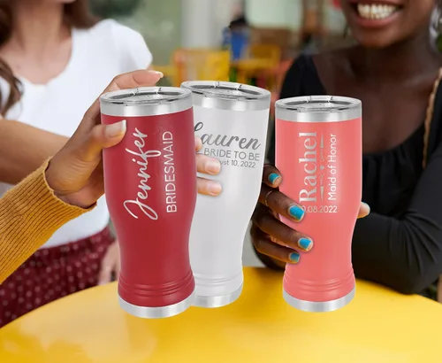 Vista 5 de TEEAMORE Vaso de acero inoxidable grabado con láser personalizado con aislamiento al vacío, vaso de viaje para café de doble pared con tapa