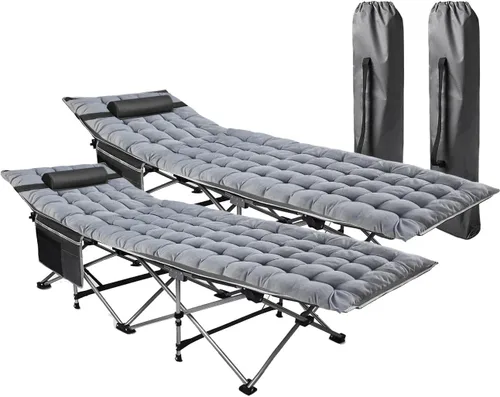 Vista 11 de VaygWay Colchón plegable para catre y cuna para acampar al aire libre, suave, cómodo, ligero, grueso, de algodón, para senderismo, viajes