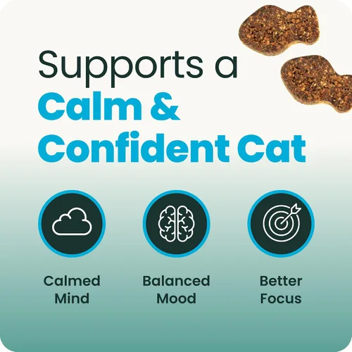 Vista 3 de VetriScience Composure, fórmula calmante para gatos, 30 masticables del tamaño de un bocado
