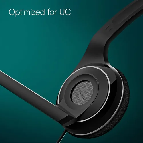 Vista 4 de EPOS Auriculares USB con cable PC 7 – Micrófono ligero con cancelación de ruido, audio de banda ancha, USB-A Plug-and-Play, llamadas nítidas
