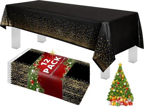 Vista 63 de Grandipity Mantel de plástico desechable de calidad prémium para fiestas con temática de globos de cumpleaños, 1 paquete, 54 x 108 pulgadas, mantel