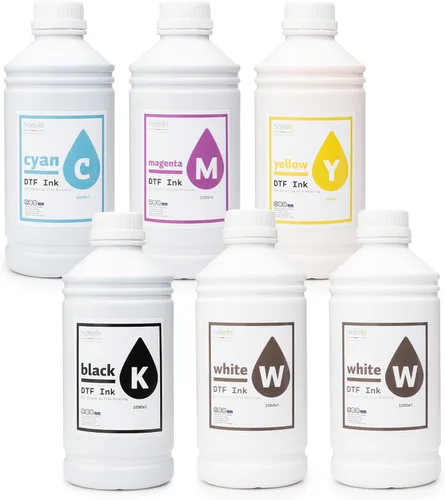 Vista 7 de Premium DTF - Juego de recambio de botellas de tinta de 33.8 fl oz, impresión directa a transferencia de calor, kit de conversión, compatible