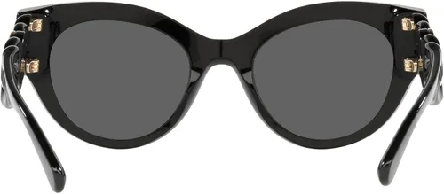 Vista 4 de Versace Lentes de sol para mujer montura negra lentes gris oscuro 2047in