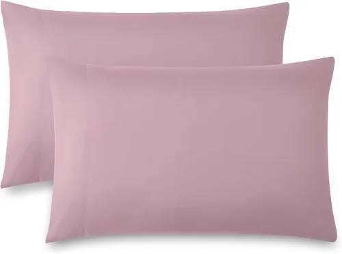 Vista 52 de Southshore Fine Linens® - Vilano® Springs - Par de fundas de almohada plisadas, color negro, estándar (Queen)