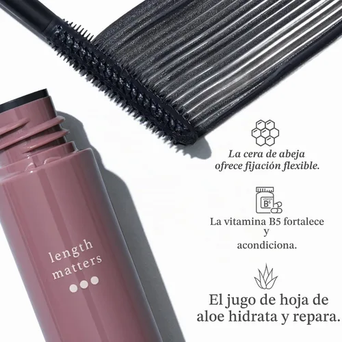 Vista 3 de Julep Length Matters Buildable - Máscara de pestañas alargadora, color negro, 0.34 onzas líquidas