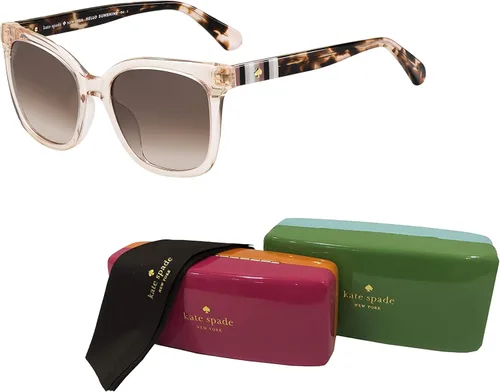 Vista 3 de Kate Spade KiyaS Square Sunglasses for Women + BUNDLE with Designer iWear Eyewear Care Kit
